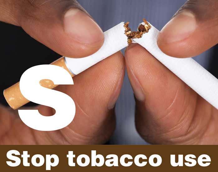 Stop using tobacco